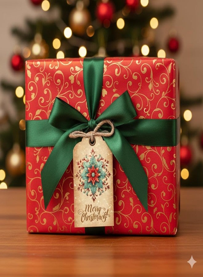Deep Print Mart Christmas Gift Tags with Jute Twine | High Glossy Favor Hanging Tags | 2 x3.5 Inches | Merry Christmas Gift Tag for Bags, Boxes (20) - Image 3